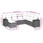 vidaXL 7-tlg. Garten-Sofagarnitur mit Kissen Beige Poly Rattan vidaXL 7-tlg. Garten-Sofagarnitur mit Kissen Beige Poly Rattan