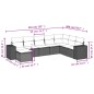 vidaXL 8-tlg. Garten-Sofagarnitur mit Kissen Grau Poly Rattan vidaXL 8-tlg. Garten-Sofagarnitur mit Kissen Grau Poly Rattan