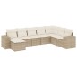 vidaXL 8-tlg. Garten-Sofagarnitur mit Kissen Beige Poly Rattan vidaXL 8-tlg. Garten-Sofagarnitur mit Kissen Beige Poly Rattan