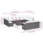 vidaXL 14-tlg. Garten-Sofagarnitur mit Kissen Beige Poly Rattan vidaXL 14-tlg. Garten-Sofagarnitur mit Kissen Beige Poly Rattan