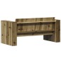 vidaXL Gartensofa 2-Sitzer 134x60x62 cm Kiefernholz Imprägniert vidaXL Gartensofa 2-Sitzer 134x60x62 cm Kiefernholz Imprägniert