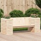 vidaXL Gartenbank mit Pflanzkübeln 167,5x60x65 cm Massivholz Kiefer vidaXL Gartenbank mit Pflanzkübeln 167,5x60x65 cm Massivholz Kiefer