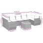 vidaXL 8-tlg. Garten-Sofagarnitur mit Kissen Schwarz Poly Rattan vidaXL 8-tlg. Garten-Sofagarnitur mit Kissen Schwarz Poly Rattan
