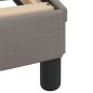 vidaXL Bettgestell mit Kopfteil Taupe 140x200 cm Stoff vidaXL Bettgestell mit Kopfteil Taupe 140x200 cm Stoff