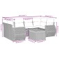 vidaXL 7-tlg. Garten-Sofagarnitur mit Kissen Schwarz Poly Rattan vidaXL 7-tlg. Garten-Sofagarnitur mit Kissen Schwarz Poly Rattan