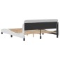 vidaXL Bettgestell mit Kopfteil Weiß 160x200 cm Kunstleder vidaXL Bettgestell mit Kopfteil Weiß 160x200 cm Kunstleder
