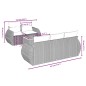 vidaXL 6-tlg. Garten-Sofagarnitur mit Kissen Beige Poly Rattan vidaXL 6-tlg. Garten-Sofagarnitur mit Kissen Beige Poly Rattan