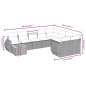 vidaXL 10-tlg. Garten-Sofagarnitur mit Kissen Grau Poly Rattan vidaXL 10-tlg. Garten-Sofagarnitur mit Kissen Grau Poly Rattan