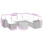 vidaXL 8-tlg. Garten-Sofagarnitur mit Kissen Beige Poly Rattan vidaXL 8-tlg. Garten-Sofagarnitur mit Kissen Beige Poly Rattan
