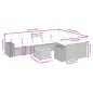 vidaXL 10-tlg. Garten-Sofagarnitur mit Kissen Beige Poly Rattan vidaXL 10-tlg. Garten-Sofagarnitur mit Kissen Beige Poly Rattan