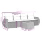 vidaXL 5-tlg. Garten-Sofagarnitur mit Kissen Schwarz Poly Rattan vidaXL 5-tlg. Garten-Sofagarnitur mit Kissen Schwarz Poly Rattan