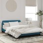 vidaXL Bettgestell mit Kopfteil Blau 120x200 cm Samt vidaXL Bettgestell mit Kopfteil Blau 120x200 cm Samt