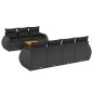 vidaXL 8-tlg. Garten-Sofagarnitur mit Kissen Schwarz Poly Rattan vidaXL 8-tlg. Garten-Sofagarnitur mit Kissen Schwarz Poly Rattan