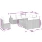 vidaXL 9-tlg. Garten-Sofagarnitur mit Kissen Grau Poly Rattan vidaXL 9-tlg. Garten-Sofagarnitur mit Kissen Grau Poly Rattan