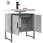 vidaXL Waschbeckenunterschrank Grau Sonoma 60x33x60 cm Holzwerkstoff vidaXL Waschbeckenunterschrank Grau Sonoma 60x33x60 cm Holzwerkstoff