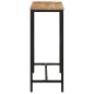 vidaXL Konsolentisch 110x30x75 cm Raues Massivholz Mango und Eisen vidaXL Konsolentisch 110x30x75 cm Raues Massivholz Mango und Eisen