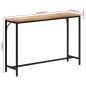 vidaXL Konsolentisch 110x30x75 cm Raues Massivholz Mango und Eisen vidaXL Konsolentisch 110x30x75 cm Raues Massivholz Mango und Eisen