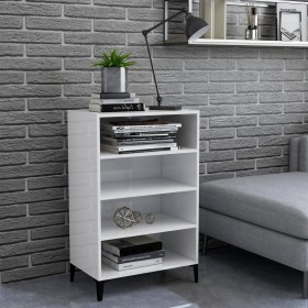 vidaXL Sideboard Hochglanz-Weiß 57x35x90 cm Holzwerkstoff