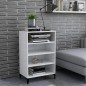 vidaXL Sideboard Hochglanz-Weiß 57x35x90 cm Holzwerkstoff vidaXL Sideboard Hochglanz-Weiß 57x35x90 cm Holzwerkstoff
