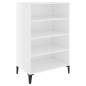 vidaXL Sideboard Hochglanz-Weiß 57x35x90 cm Holzwerkstoff vidaXL Sideboard Hochglanz-Weiß 57x35x90 cm Holzwerkstoff