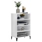vidaXL Sideboard Hochglanz-Weiß 57x35x90 cm Holzwerkstoff vidaXL Sideboard Hochglanz-Weiß 57x35x90 cm Holzwerkstoff