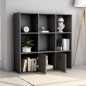 vidaXL Bücherregal Grau 98x30x98 cm Holzwerkstoff vidaXL Bücherregal Grau 98x30x98 cm Holzwerkstoff