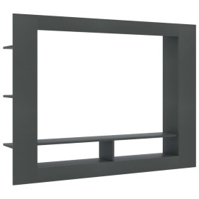 vidaXL TV-Schrank Grau 152x22x113 cm Holzwerkstoff