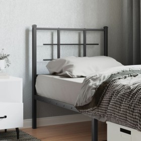 vidaXL Kopfteil Metall Schwarz 75 cm