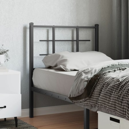 vidaXL Kopfteil Metall Schwarz 75 cm