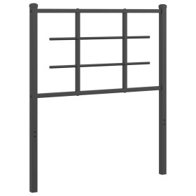 vidaXL Kopfteil Metall Schwarz 75 cm