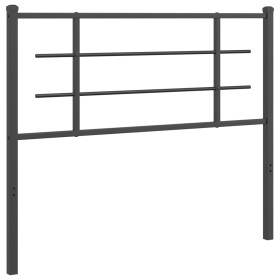 vidaXL Kopfteil Metall Schwarz 107 cm