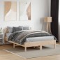 vidaXL Massivholzbett mit Kopfteil 140x190 cm Kiefer vidaXL Massivholzbett mit Kopfteil 140x190 cm Kiefer