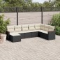 vidaXL 8-tlg. Garten-Sofagarnitur mit Kissen Schwarz Poly Rattan vidaXL 8-tlg. Garten-Sofagarnitur mit Kissen Schwarz Poly Rattan