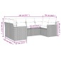 vidaXL 6-tlg. Garten-Sofagarnitur mit Kissen Schwarz Poly Rattan vidaXL 6-tlg. Garten-Sofagarnitur mit Kissen Schwarz Poly Rattan