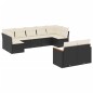 vidaXL 9-tlg. Garten-Sofagarnitur mit Kissen Schwarz Poly Rattan vidaXL 9-tlg. Garten-Sofagarnitur mit Kissen Schwarz Poly Rattan