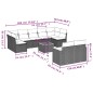 vidaXL 10-tlg. Garten-Sofagarnitur mit Kissen Schwarz Poly Rattan vidaXL 10-tlg. Garten-Sofagarnitur mit Kissen Schwarz Poly Rattan