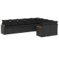vidaXL 9-tlg. Garten-Sofagarnitur mit Kissen Schwarz Poly Rattan vidaXL 9-tlg. Garten-Sofagarnitur mit Kissen Schwarz Poly Rattan