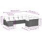 vidaXL 10-tlg. Garten-Sofagarnitur mit Kissen Schwarz Poly Rattan vidaXL 10-tlg. Garten-Sofagarnitur mit Kissen Schwarz Poly Rattan