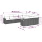 vidaXL 10-tlg. Garten-Sofagarnitur mit Kissen Schwarz Poly Rattan vidaXL 10-tlg. Garten-Sofagarnitur mit Kissen Schwarz Poly Rattan