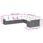 vidaXL 10-tlg. Garten-Sofagarnitur mit Kissen Schwarz Poly Rattan vidaXL 10-tlg. Garten-Sofagarnitur mit Kissen Schwarz Poly Rattan