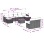 vidaXL 10-tlg. Garten-Sofagarnitur mit Kissen Grau Poly Rattan vidaXL 10-tlg. Garten-Sofagarnitur mit Kissen Grau Poly Rattan