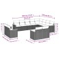 vidaXL 12-tlg. Garten-Sofagarnitur mit Kissen Grau Poly Rattan vidaXL 12-tlg. Garten-Sofagarnitur mit Kissen Grau Poly Rattan
