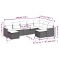 vidaXL 9-tlg. Garten-Sofagarnitur mit Kissen Beige Poly Rattan vidaXL 9-tlg. Garten-Sofagarnitur mit Kissen Beige Poly Rattan
