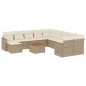 vidaXL 12-tlg. Garten-Sofagarnitur mit Kissen Beige Poly Rattan vidaXL 12-tlg. Garten-Sofagarnitur mit Kissen Beige Poly Rattan