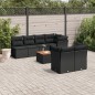 vidaXL 6-tlg. Garten-Sofagarnitur mit Kissen Schwarz Poly Rattan vidaXL 6-tlg. Garten-Sofagarnitur mit Kissen Schwarz Poly Rattan