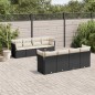 vidaXL 9-tlg. Garten-Sofagarnitur mit Kissen Schwarz Poly Rattan vidaXL 9-tlg. Garten-Sofagarnitur mit Kissen Schwarz Poly Rattan