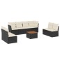 vidaXL 9-tlg. Garten-Sofagarnitur mit Kissen Schwarz Poly Rattan vidaXL 9-tlg. Garten-Sofagarnitur mit Kissen Schwarz Poly Rattan