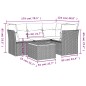 vidaXL 5-tlg. Garten-Sofagarnitur mit Kissen Beige Poly Rattan vidaXL 5-tlg. Garten-Sofagarnitur mit Kissen Beige Poly Rattan