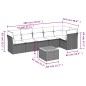 vidaXL 7-tlg. Garten-Sofagarnitur mit Kissen Beige Poly Rattan vidaXL 7-tlg. Garten-Sofagarnitur mit Kissen Beige Poly Rattan