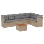 vidaXL 8-tlg. Garten-Sofagarnitur mit Kissen Beige Poly Rattan vidaXL 8-tlg. Garten-Sofagarnitur mit Kissen Beige Poly Rattan
